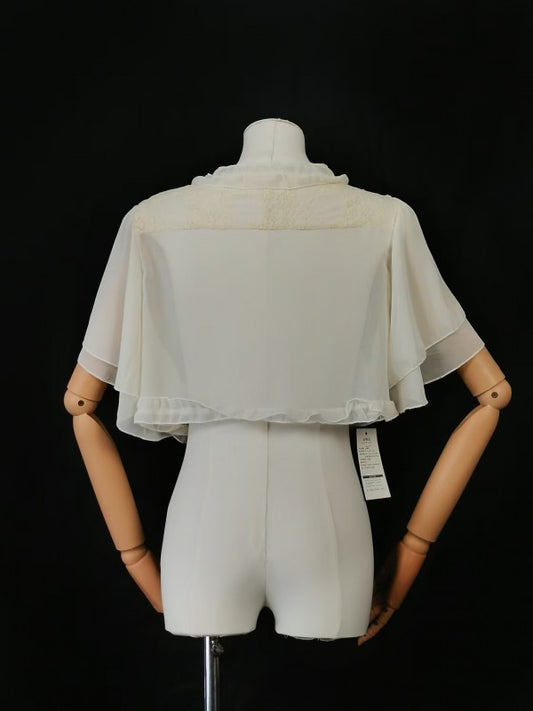 Lolita three color elegant chiffon shawl short style