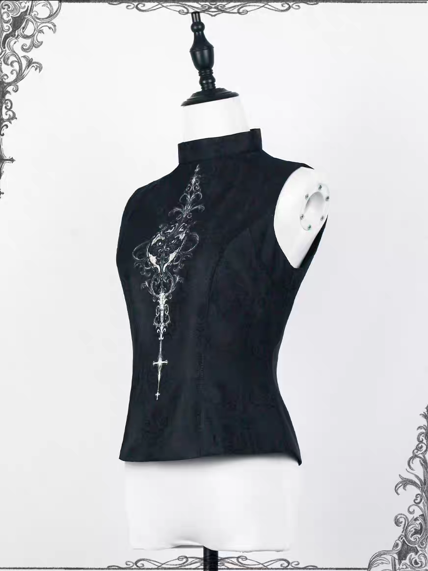 【Nocturne of the Dead】Printed inner vest sleeveless