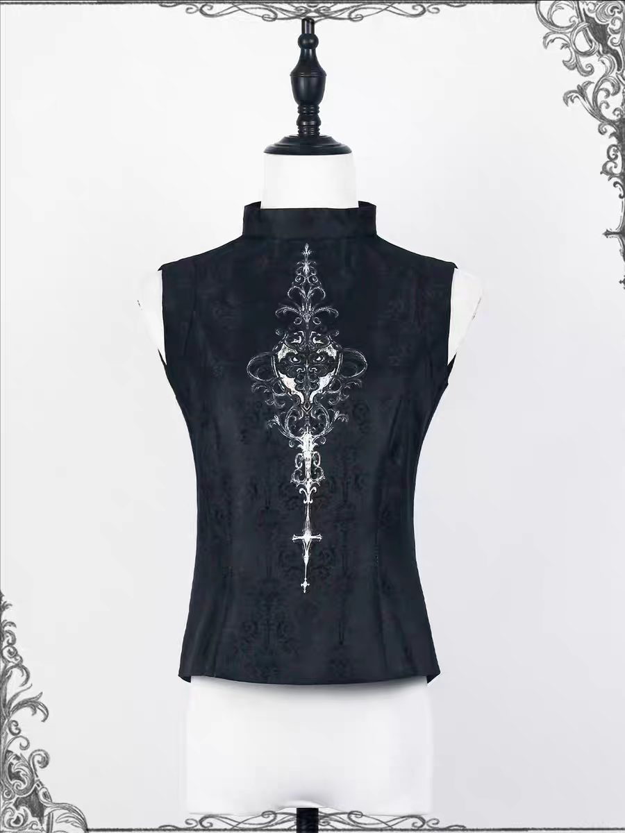 【Nocturne of the Dead】Printed inner vest sleeveless