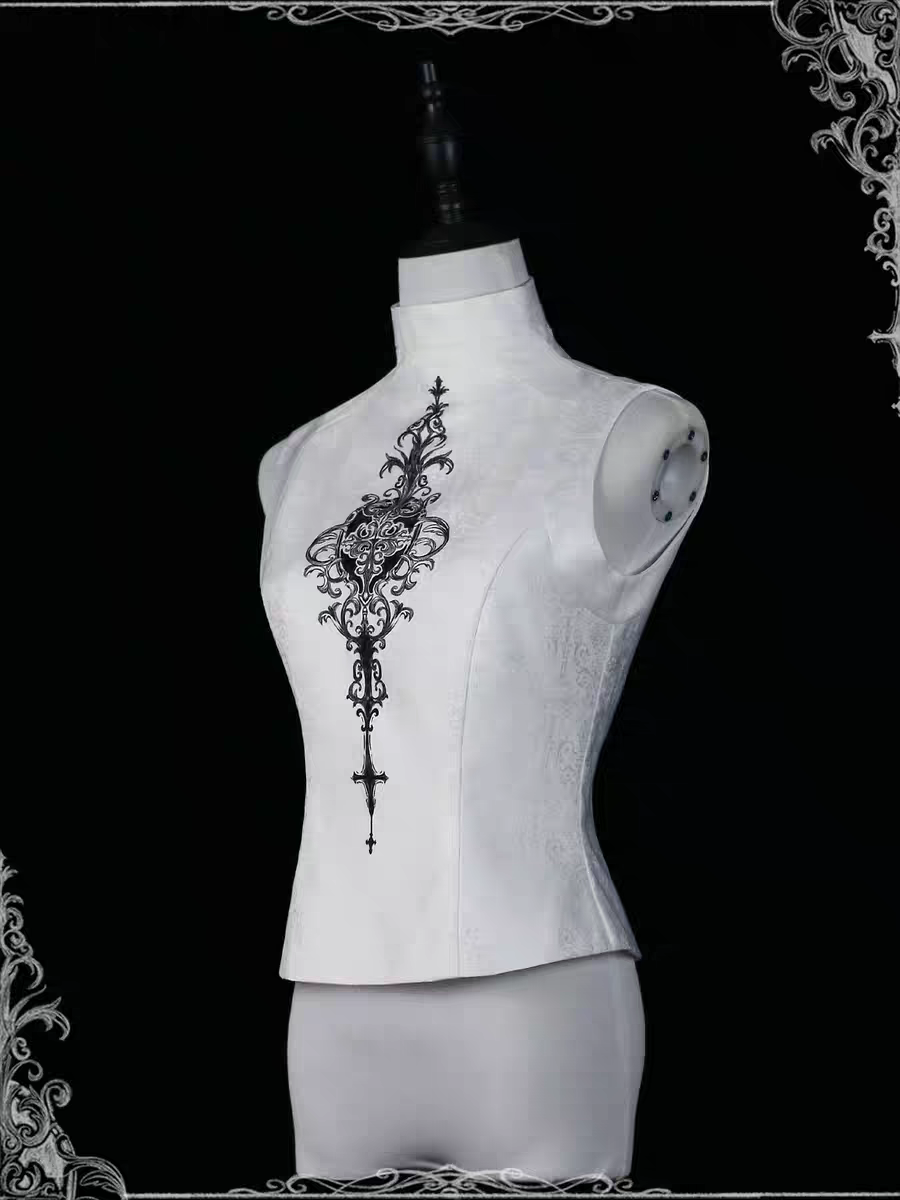 【Nocturne of the Dead】Printed inner vest sleeveless