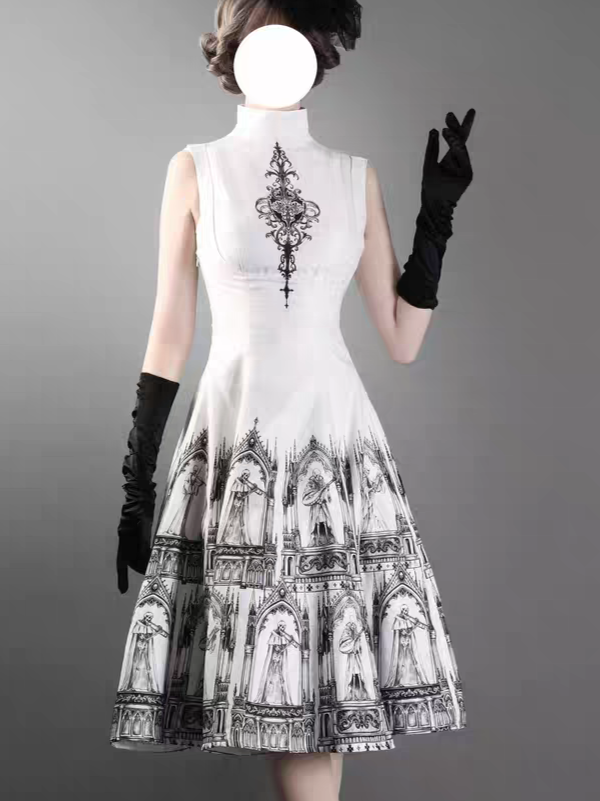 【Nocturne of the Dead】Printed inner vest sleeveless