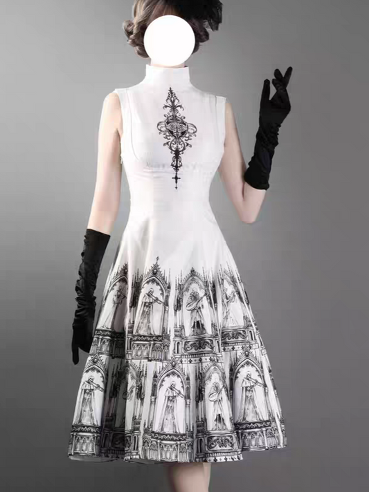 【Nocturne of the Dead】Printed inner vest sleeveless