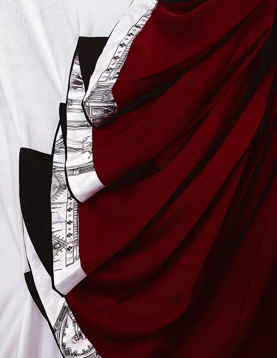 【Nocturne of the Dead】Long velvet irregular hem dress