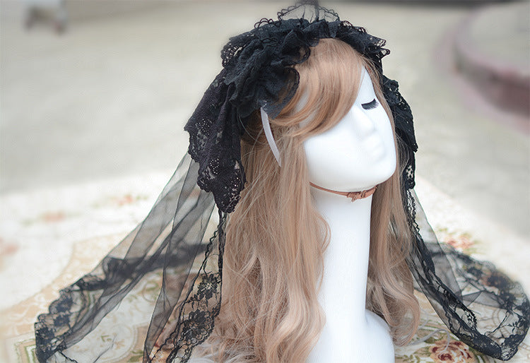 'Headveil' Romantic and Beautiful Flower Wedding Lolita