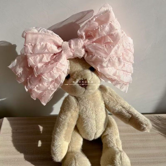 maid Loita double-layer bow hairpin