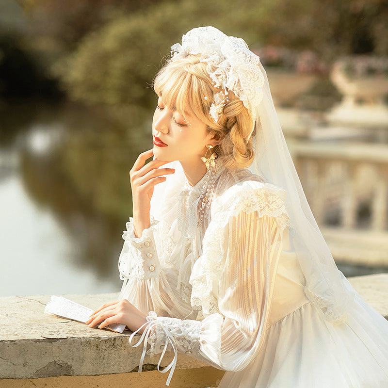 'Headveil' Romantic and Beautiful Flower Wedding Lolita