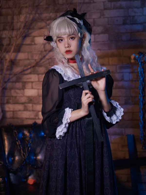 Delorme Grey Crow Long Sleeve One-piece