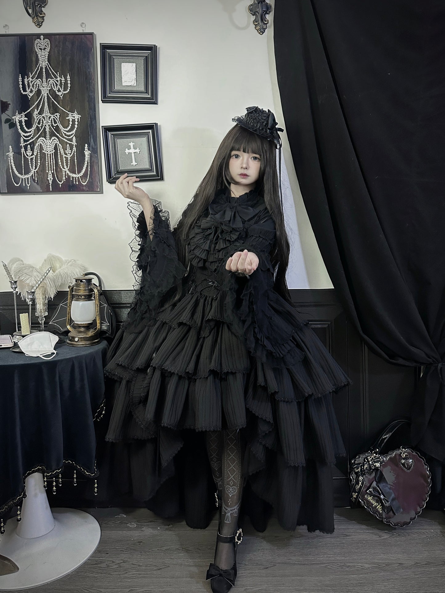 Evening banquet corridor -Gothic Lolita princess sleeves & jsk set