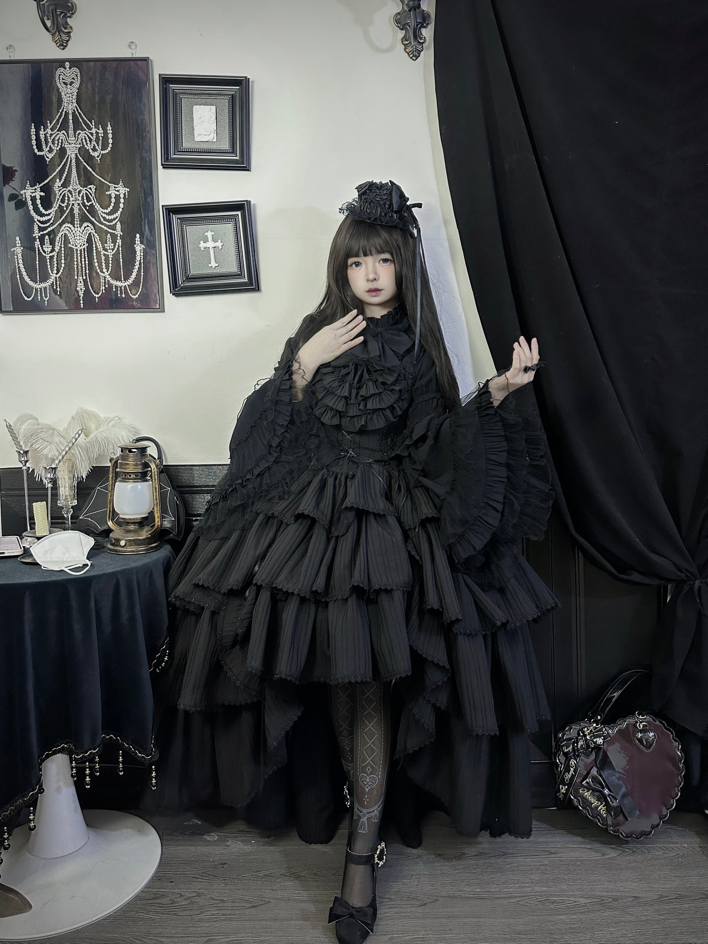 Evening banquet corridor -Gothic Lolita princess sleeves & jsk set