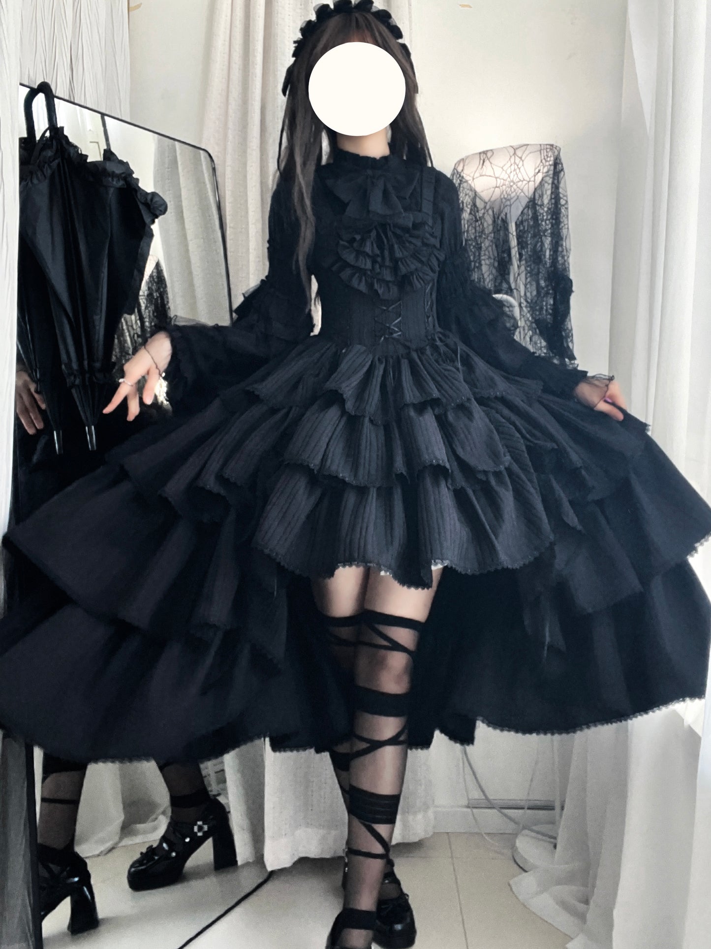 Evening banquet corridor -Gothic Lolita princess sleeves & jsk set