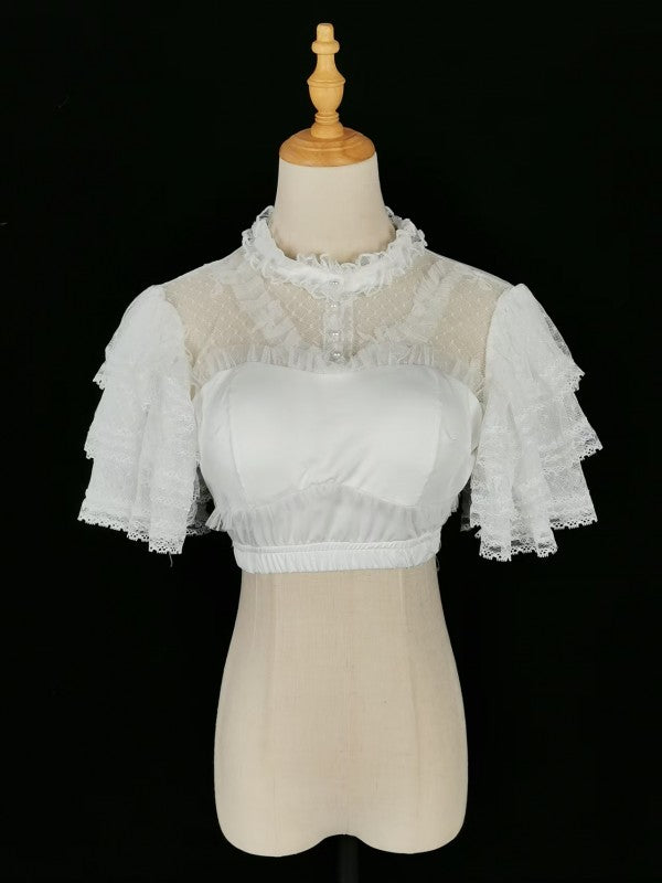 Comes with chest cushion and Lolita lace shirt in three colors