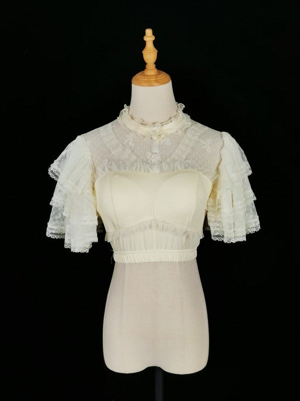 Comes with chest cushion and Lolita lace shirt in three colors
