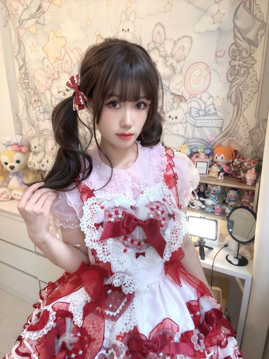 【Scattered starlight】 bubble sleeve shirt
