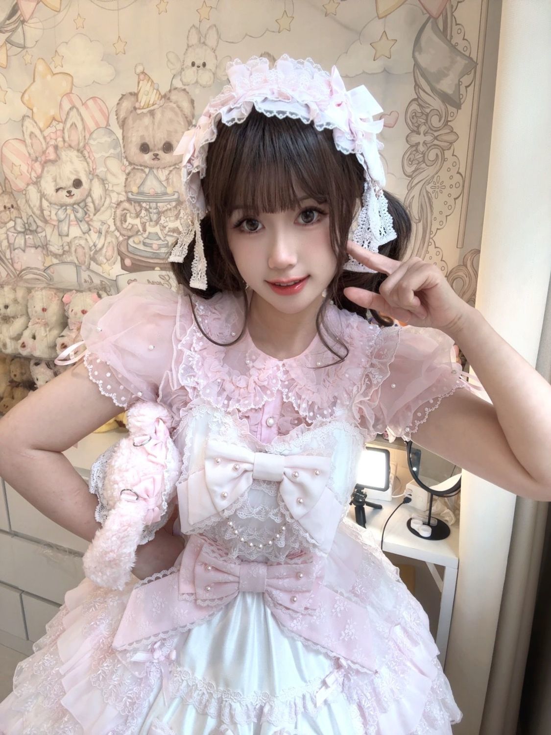 【Scattered starlight】 bubble sleeve shirt