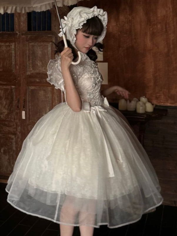 【Scattered starlight】 bubble sleeve shirt