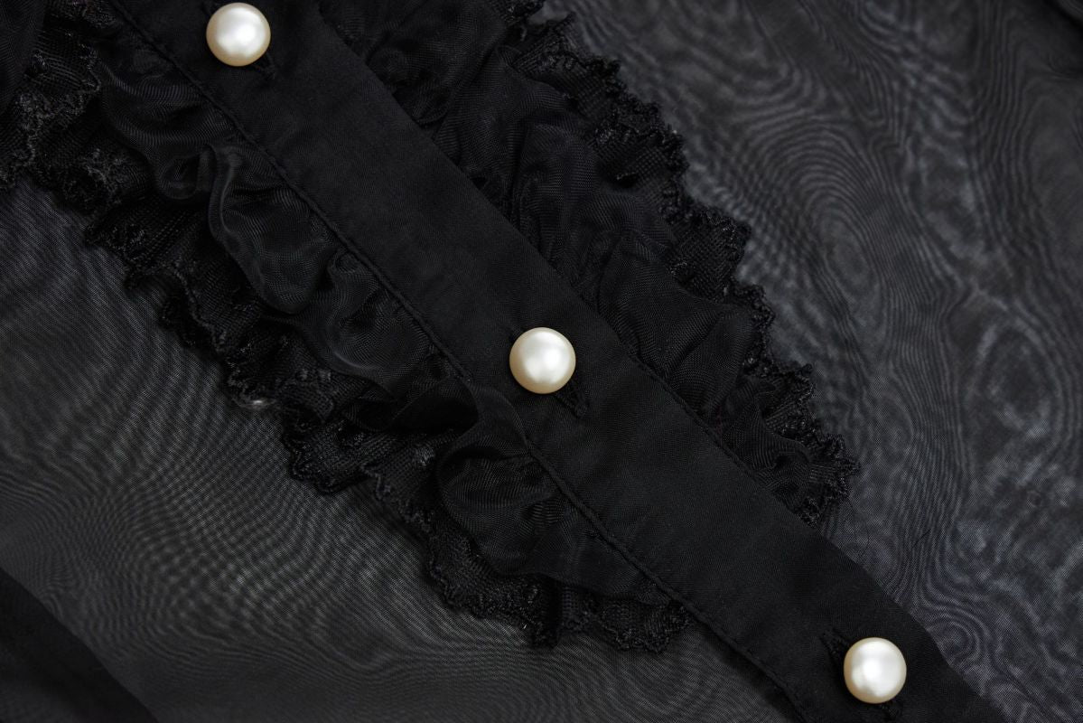 【Scattered starlight】 bubble sleeve shirt