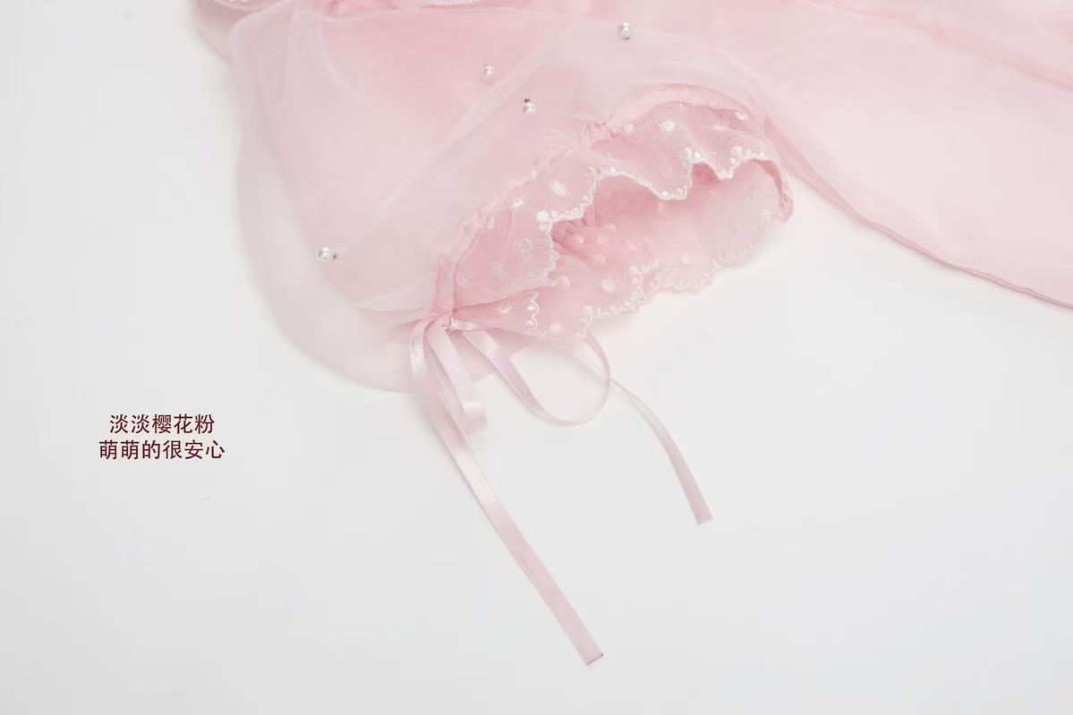 【Scattered starlight】 bubble sleeve shirt