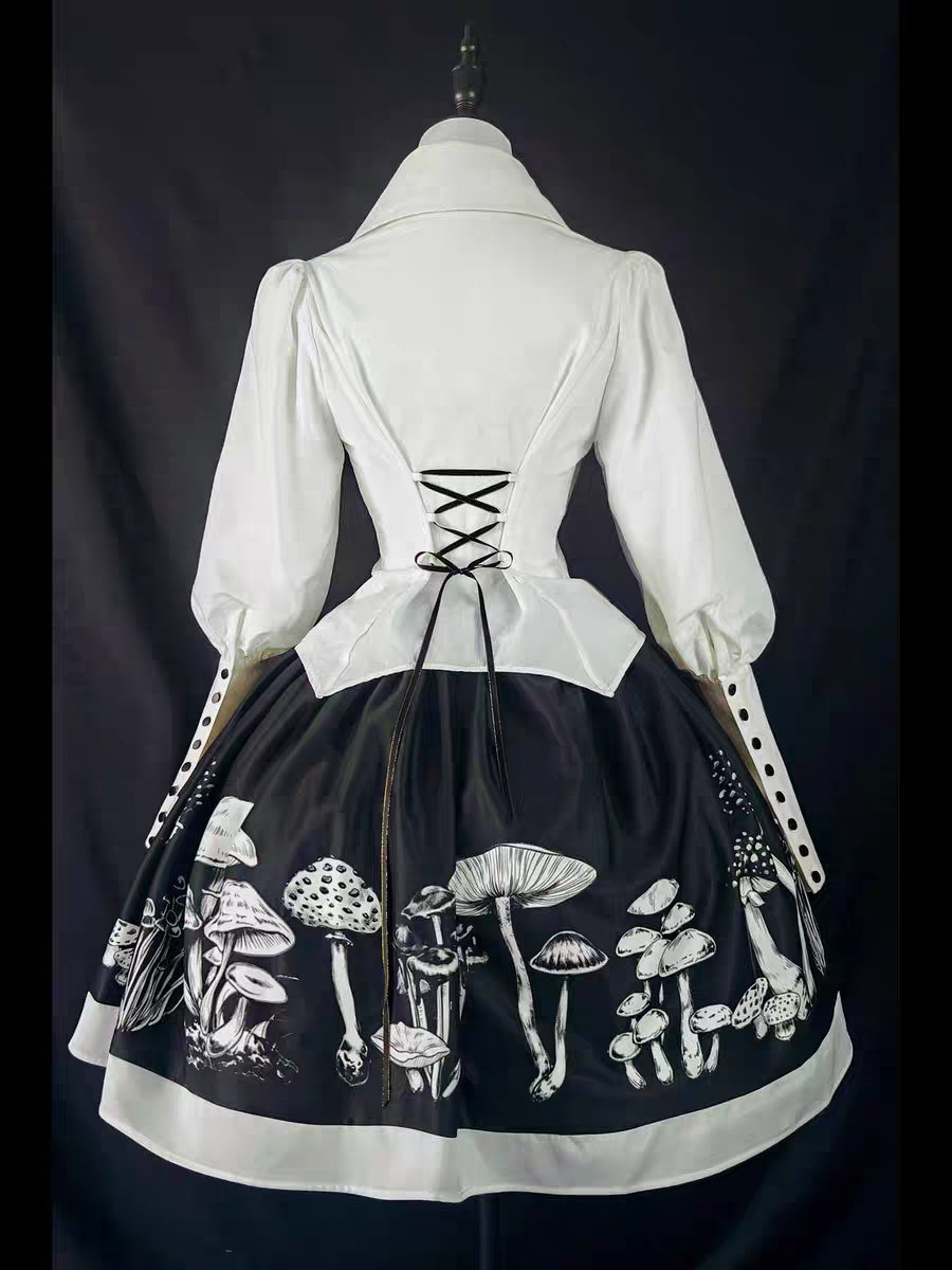 [Oath] Gothic style lamb leg sleeve shirt
