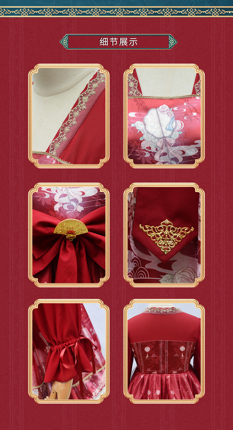 Moon Shadow Chinese Style Cheongsam Lolita Long Sleeve OP
