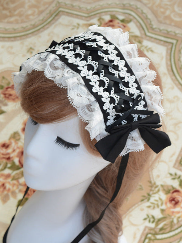 Sweet bow lace headband with multiple colors to choose from