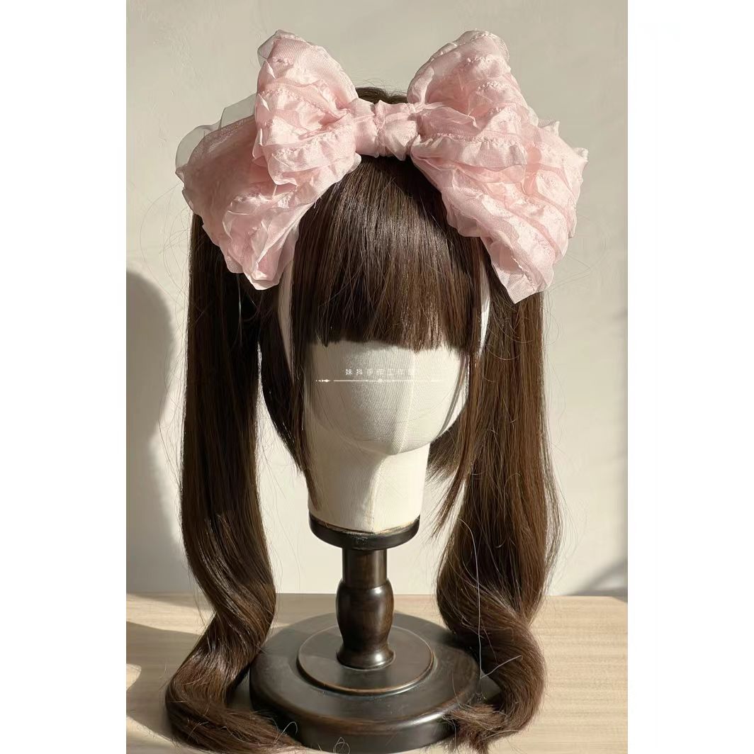 maid Loita double-layer bow hairpin