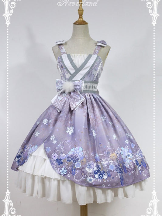 Haunted Night Snow Woman Classic Lolita Jumperskirt