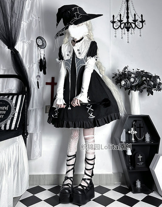 Spider Witch Lolita Short Sleeve Halloween OP