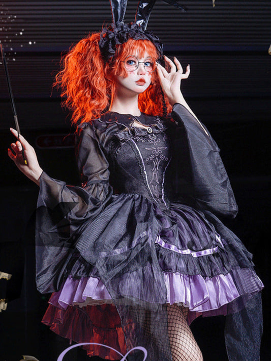 Lolita Halloween [Spirit Girl] Embroidered Gothic Style JSK