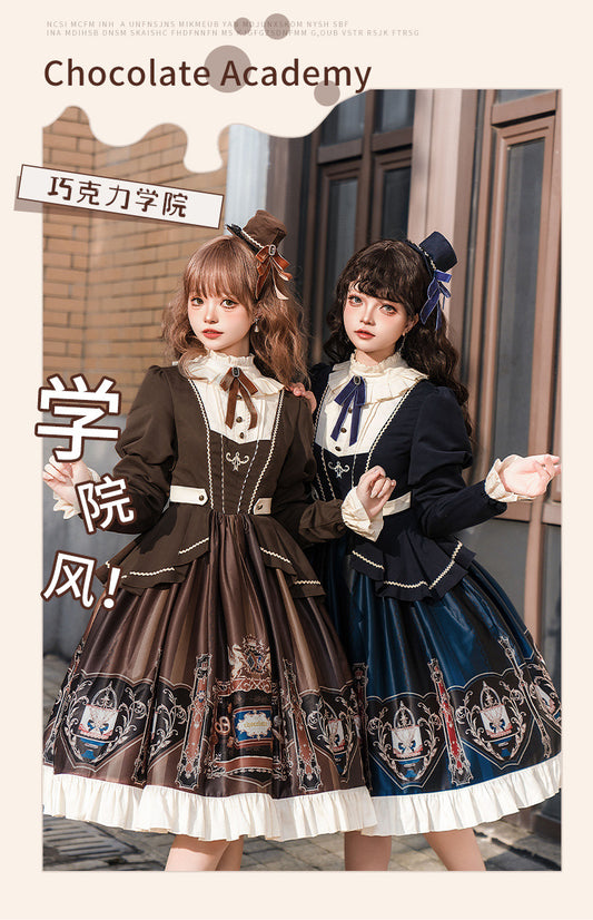 [Chocolate Academy OP] Elegant Academy Style Lolita Dress