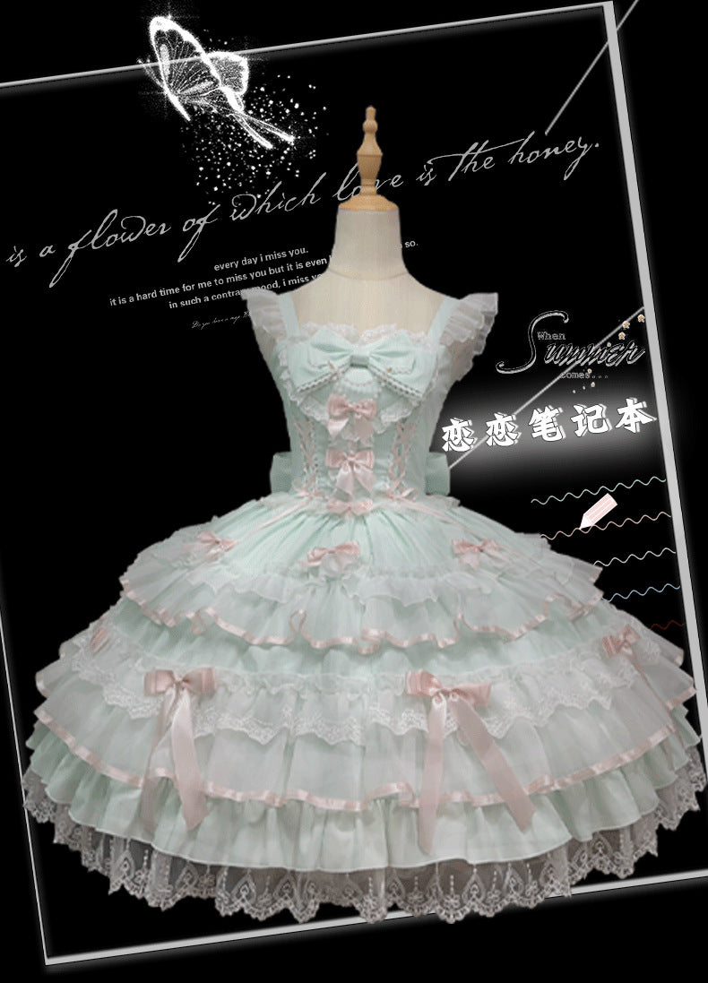 [Love Notebook] Sweet Doll Multi Color Optional JSK Lolita