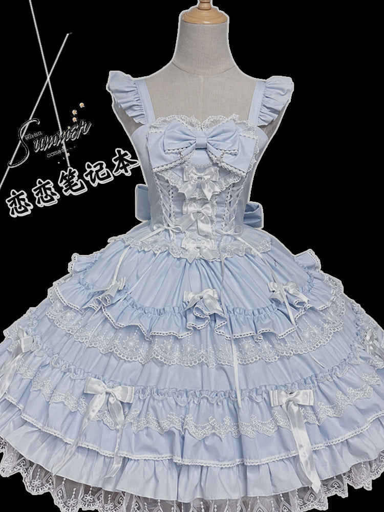 [Love Notebook] Sweet Doll Multi Color Optional JSK Lolita