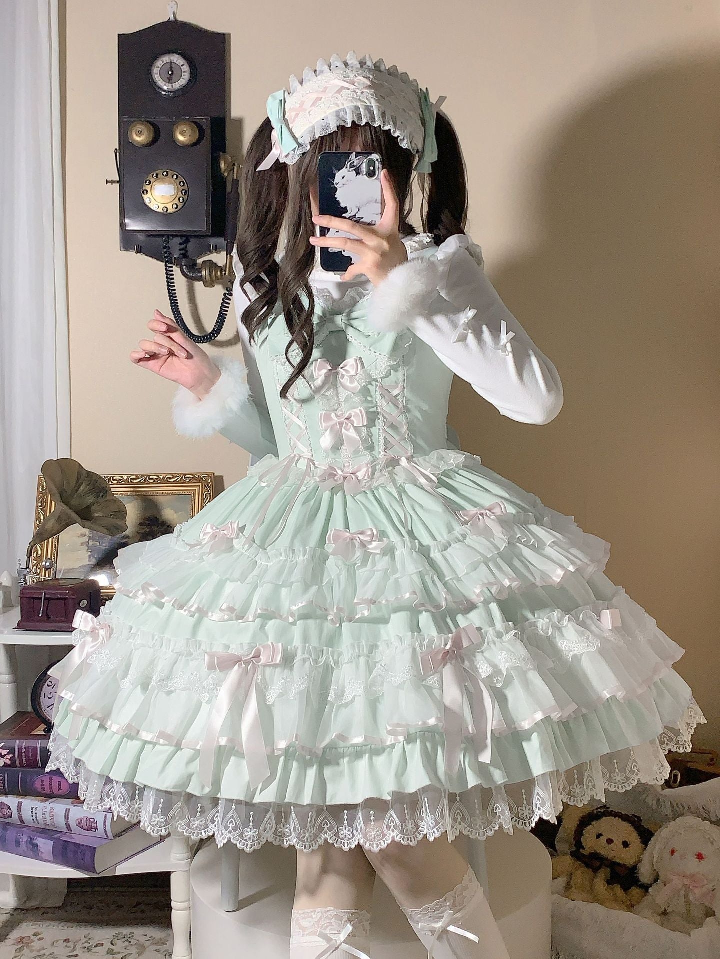 [Love Notebook] Sweet Doll Multi Color Optional JSK Lolita