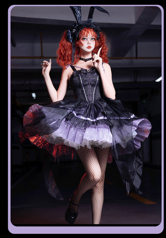 Lolita Halloween [Spirit Girl] Embroidered Gothic Style JSK