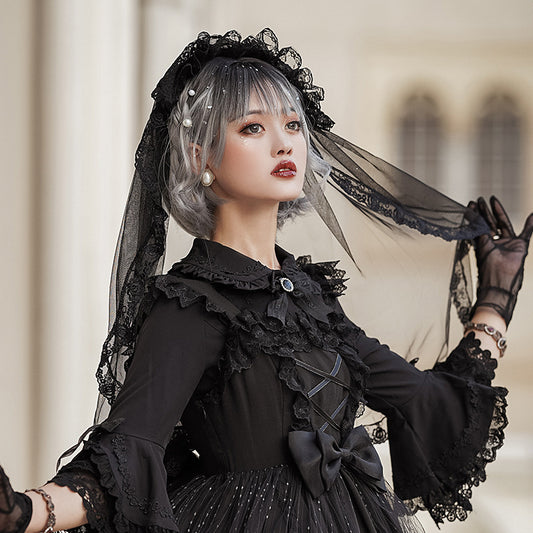 'Headveil' Romantic and Beautiful Flower Wedding Lolita