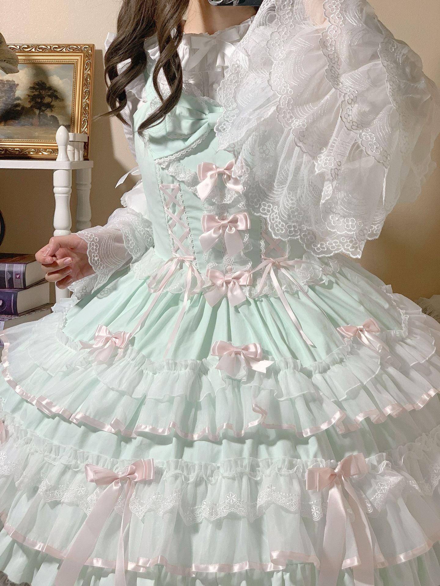 [Love Notebook] Sweet Doll Multi Color Optional JSK Lolita