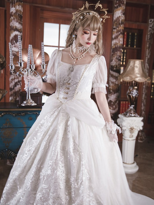 Snow-glow Bride One-piece