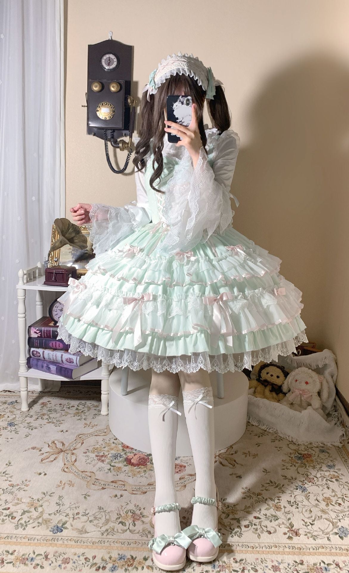 [Love Notebook] Sweet Doll Multi Color Optional JSK Lolita