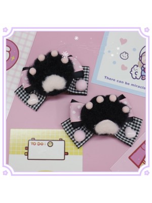 A Pair of Cute Bear Claw Lolita Hair Clips