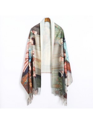 European Oil Painting Scarf 027