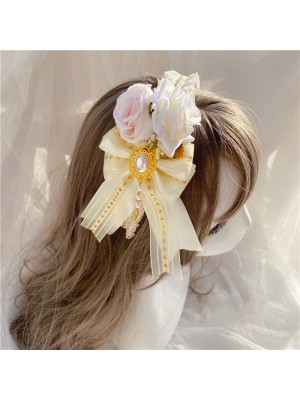 Ivory Flowers Pearl Chain Lolita KC