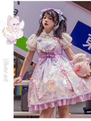 Line Ball Cat - Ballet Doll Jumperskirt