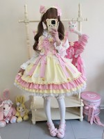 [Little Star Wing] ~ Sweet Lolita jumperskirt~summer~yellow