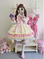 [Little Star Wing] ~ Sweet Lolita jumperskirt~summer~yellow