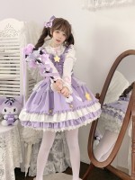 [Little Star Wing] ~ Sweet Lolita jumperskirt~summer~purple