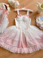 Pink Sweet Lolita Dress Fairy JSK Suspender Skirt