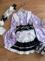 Purple Lolita Dress Japanese Maid Improved Dress