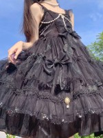 Sweet Gothic Princess Lolita JSK Suspender Skirt