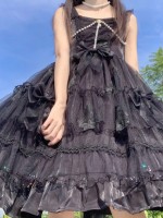 Sweet Gothic Princess Lolita JSK Suspender Skirt