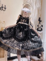 Gothic Lolita Castle Feast Dark Halloween JSK Suspender Dress