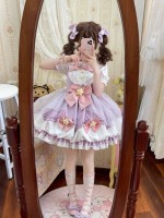 Purple Sweet Lolita Dress JSK Suspender Bud Dress